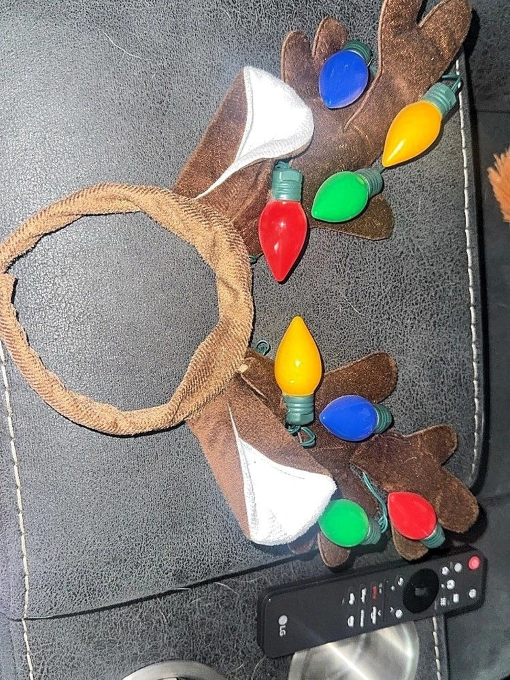 Light up Christmas reindeer ears